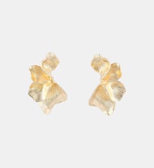 Boucles d'oreilles clip - demi feuilles dorées Balaboosté