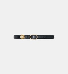 Ceinture en cuir à bijou amovible Maje