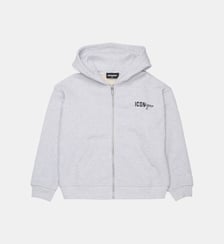 Sweat-shirt zippé avec logo Dsquared2