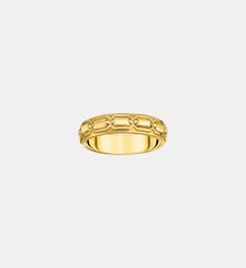 Bague écailles de crocodile dorée Thomas Sabo