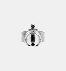 Bague réglable cabochon lune RIM Hipanema