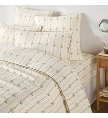 Housse de couette en gaze de coton, imprimé fleurs La Redoute Interieurs