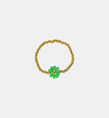 Bague  Prairie avec fleurs à perles Miyuki Les Cléias