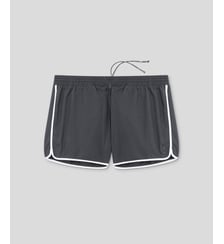 Short de bain avec bords arrondis et bandes contrastées Ron Dorff