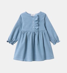 Robe velours et broderie Cyrillus