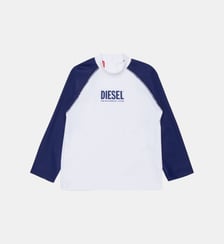 T-shirt à manches longues avec logo Diesel Kids