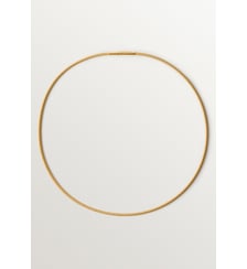 Chaîne en acier inoxydable de 42 cm plaquée or jaune 18 carats Aristocrazy
