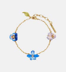 Bracelet fin violette et pensée Les Néréides
