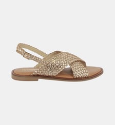 Sandales plates à bride en cuir DOA Les Tropeziennes par M. Belarbi