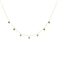 Collier CONFETTI VERT - Tsavorites, poids total 0,90ct approx. - Or jaune 750‰ La Brune & La Blonde