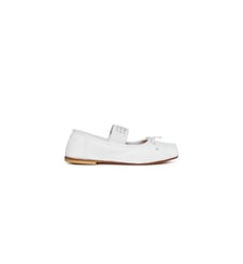 Ballerines classiques en cuir avec Numeric logo MM6 Maison Margiela