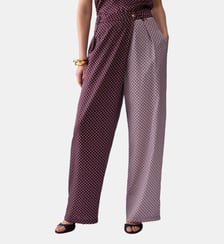 Pantalon bicolore en sergé Liu Jo