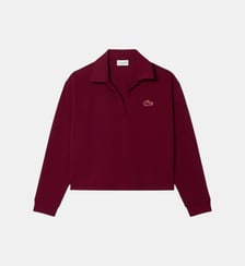 Sweat-shirt col polo en molleton Lacoste