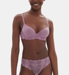 Soutien-gorge spacer décolleté plongeant - Mauve Glamour Simone Pérèle