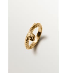 Bague en argent 925 plaqué or jaune 18 carats en forme de serpent Aristocrazy