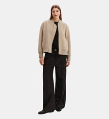 Blouson droit double face laine et cachemire Bompard