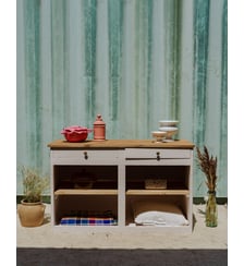 Buffet en bois rose clair Gilbert N°1541- Produit chiné Debongout
