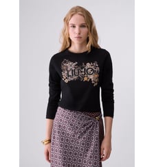 T-shirt skinny fit avec logo Liu Jo