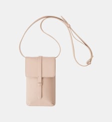 Smartphone Bag Léonore cuir sable Ines de la Fressange Paris