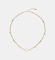 Collier avec pendentif en émail et cordon en coton BONZEY Hipanema