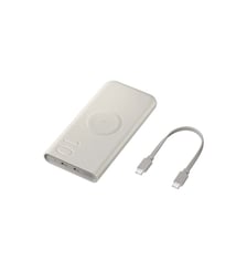 Batterie externe 10000mAh 25W USB C / induction 7,5W Beige Samsung