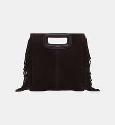 Sac M en cuir suède Maje