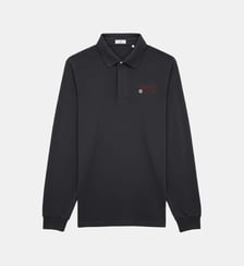 Polo manches longues maille piquée uni Serge Blanco