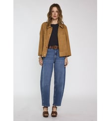 Chemise À Manches 3/4 En Cuir Clara Maison 123