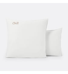 Taie d'oreiller personnalisée coton lavé La Redoute Interieurs