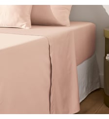 Drap plat uni en satin de coton, 153 fils La Redoute Interieurs