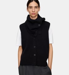 Gilet côtelé en laine mérinos Adolfo Dominguez