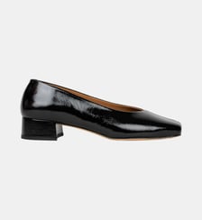 Ballerines Zélie Cuir Verni Froissé Bobbies