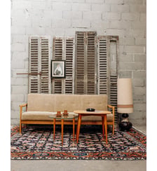 Banquette modulable en bois Clara N°64- Produit chiné Debongout