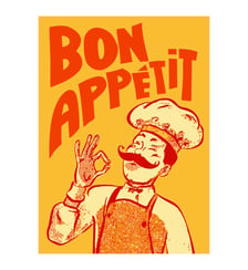 Poster Andreas Magnusson - Bon Appetit Poster & Frame