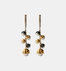 Boucles d’oreilles bicolores dorées finition gunmetal Aristocrazy