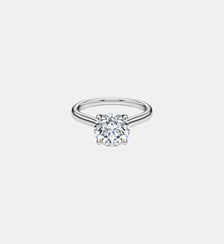 Bague solitaire Eternity, Diamants de synthèse 2 ct tw, Forme ronde, Or blanc 18 carats Swarovski