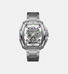 Montre automatique Hunter Argenté, Vert Z035-SS01-W1S Ciga Design