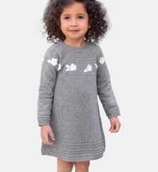 Robe -   laine broderie fleurs Tartine Et Chocolat
