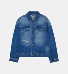 Veste en denim avec logo Diesel Kids