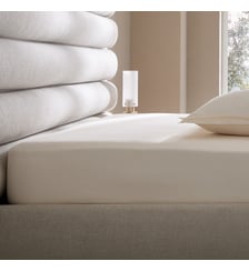 Drap-housse satin de coton 200 fils, bonnet 30 cm AM.PM