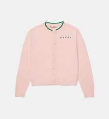 Cardigan col rond avec logo Marni