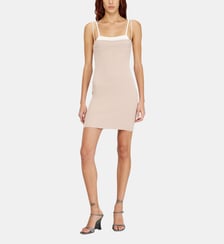 Robe débardeur en maille avec effet superposé Diesel