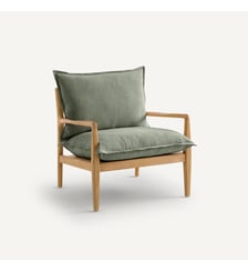 Fauteuil tissu coton/lin, Dilma AM.PM