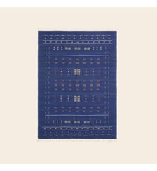 Tapis De Sol  Tissé plat brodé 100% laine Madura