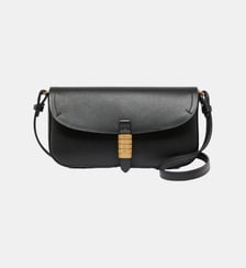 Sac porté épaule moyen saddle flat en cuir Pinko