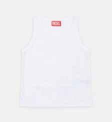 T-shirt sans manches avec logo Diesel Kids