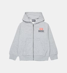 Sweat zippé avec logo Diesel Kids