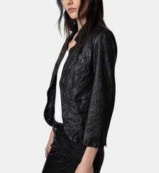 Blazer Verys Cuir Froissé. Zadig&Voltaire