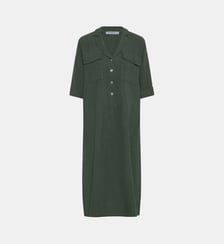 Robe midi en lin à manches 3/4 Gerard Darel