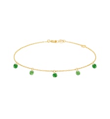 Bracelet CONFETTI VERT - Tsavorites, poids total 0,65ct approx. - Or jaune 750‰ La Brune & La Blonde